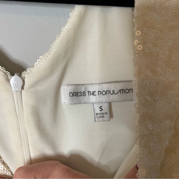 Dress The Population Zoe Sequin‎ Mini Dress - Picture 6 of 8